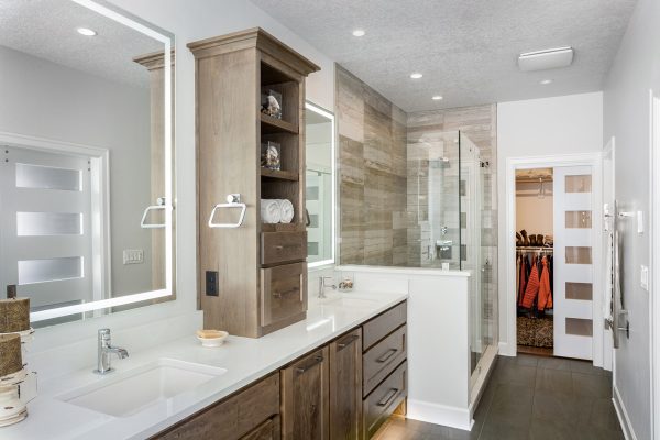 Master Bathroom with adjoining closet (open)